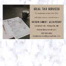 Search for return business cards Tax preparer