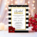 Search for red black white bridal shower invitations Gold