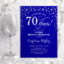 Search for 70th for him birthday invitations Elegant surprise birthday