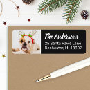 Search for black and white dog return address labels Puppy