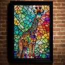 Search for abstract giraffe art Colourful