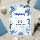 Search for undersea invitations Watercolor