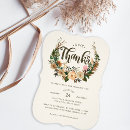 Search for floral thanksgiving invitations Fall colours