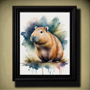 Search for capybara art Watercolor