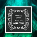 Search for antique halloween napkins Gothic