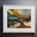 Search for abstract tree posters Watercolor