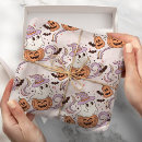 Search for pink pumpkin wrapping paper Girl