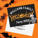 Search for family halloween invitations Skeleton