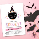 Search for witch party invitations Cat