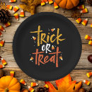 Search for halloween plates Trick or treat