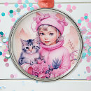 Search for cat girl christmas tree decorations Kitten