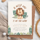 Search for baby lion invitations Greenery