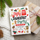 Search for ugly sweater party invitations Watercolor