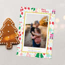 Search for happiness christmas cards Pink
