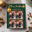 Search for green and gold christmas cards Family photo christmas