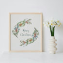 Search for elegant merry christmas posters Wreath