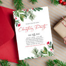 Search for corporate open house invitations Holly and berries