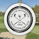 Search for golfing christmas tree decorations Black and white