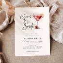 Search for cheers bridal shower invitations Red