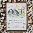 Search for dinosaur 1st birthday invitations Jurassic