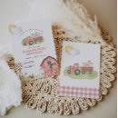Search for girl farm invitations Pink gingham