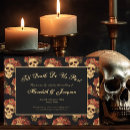 Search for spooky wedding save the dates Skeleton