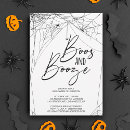Search for boos and booze halloween invitations Typography