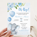Search for blue elephant invitations Little peanut