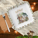 Search for mushrooms paper plates Girl