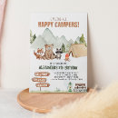 Search for girls camping birthday invitations Calling all happy campers