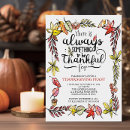 Search for typography thanksgiving invitations Dinner