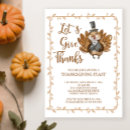 Search for give thanks thanksgiving invitations Cute