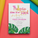Search for hot pink orange invitations Tropical