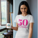 Search for glitter womens tshirts 50th birthday