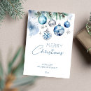 Search for blue and silver christmas cards Watercolor