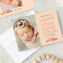 Search for fall birth announcement cards Rustic