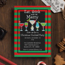 Search for green christmas invitations Stripes