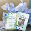 Search for blue sweet 16 invitations Rustic
