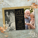 Search for gold and black 50th anniversary invitations Simple