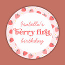 Search for strawberry round stickers strawberries