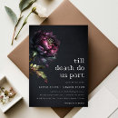 Search for purple gothic wedding invitations Botanical