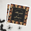 Search for halloween wedding napkins Skeleton