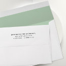 Search for mint green envelopes Return address