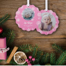 Search for baby girl 1st christmas tree decorations Snowflakes