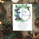 Search for wreath baby shower invitations Rustic