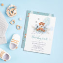 Search for teddy bear baby boy shower invitations Cute