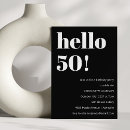 Search for chic 50th birthday invitations Trendy