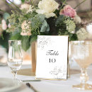 Search for silver numbers table wedding table cards Formal