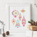 Search for mid century modern christmas art Green