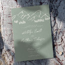 Search for simple mountain wedding invitations Forest